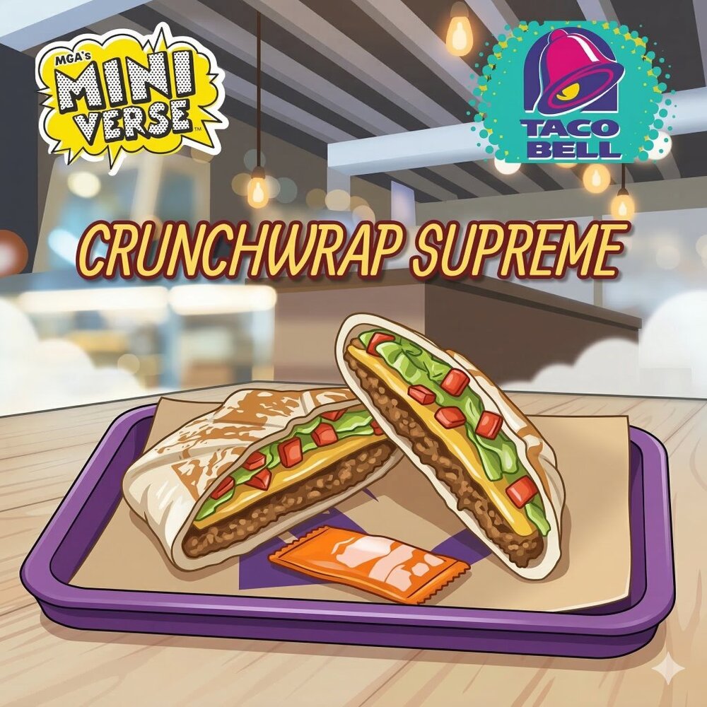 MGA's Miniverse Make It Mini Food Taco Bell Live Mas: CRUNCHWRAP SUPREME